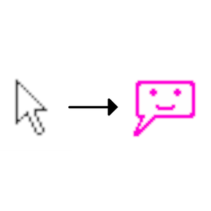 ふきだし君マウスポインター ※WindowsPC用