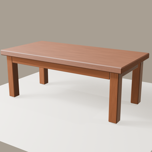 【3Dモデル】木製ローテーブル Dark | Wooden Low Table