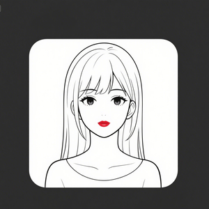 アイコン、イラスト素材（女性）