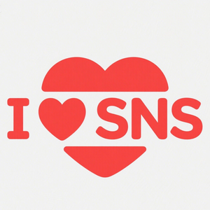 ハートデザインSNSアイコン素材