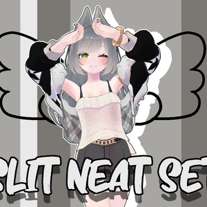 【VRChat】 Leefa & Lunalitt専用 「Slit neat Set」