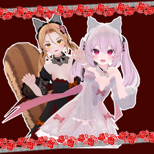 【VRChat】 6アバター対応 「Vampira Cat」 缩略图 3