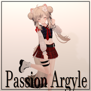 【VRChat】 8アバター対応 「Passion Argyle」