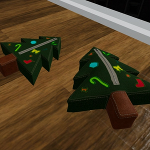 【無料3Dモデル】クリスマスツリーっぽい小物入れ（VRChat想定）