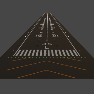 【Blender】プロシージャル滑走路【GeometryNode】