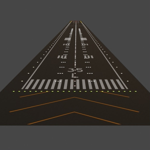 【Blender】プロシージャル滑走路【GeometryNode】
