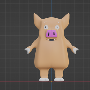 【3Ｄキャラクター】ぶたモン