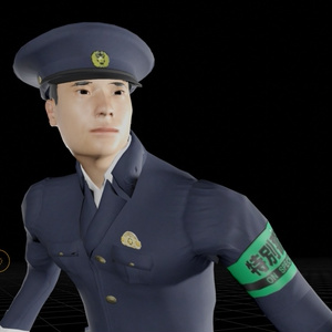 【3Dモデル】県警マモル君