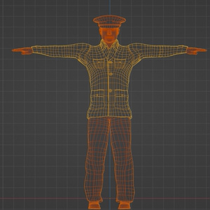 【3Dモデル】県警マモル君 缩略图 4