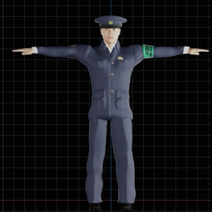 【3Dモデル】県警マモル君 缩略图 3