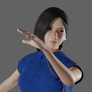 【3Ｄキャラクター】女性格闘家