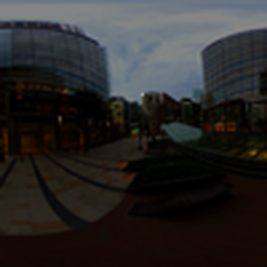 【3D環境・ワールド】誰もいない大都会の一角　360°　Unityパッケージ　Skybox