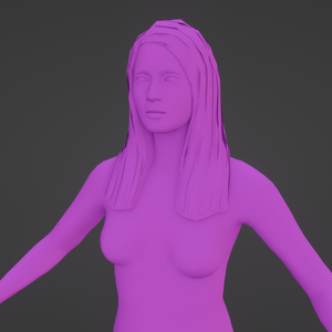 【3Dキャラクター】　再現アニメの女
