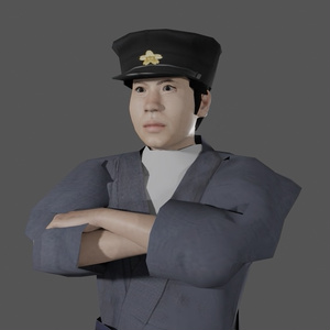 【3Dキャラクター】明治時代の大学生　三四郎