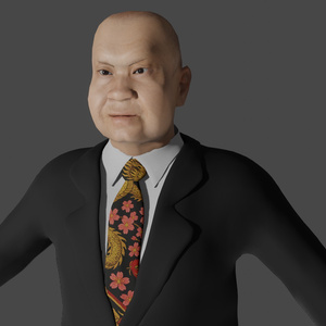 【3Dキャラクター】明らかに怪しいオヤジ