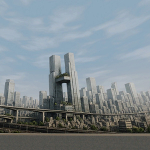 【3D環境・ワールド】100年後の東京風Skyboxマテリアル unityパッケージ