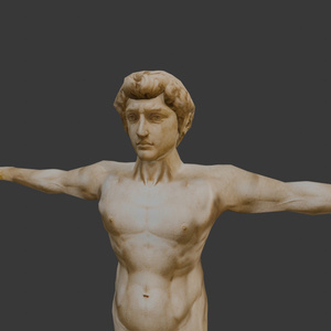 【3Dキャラクター】ダビデさん(ローポリ)