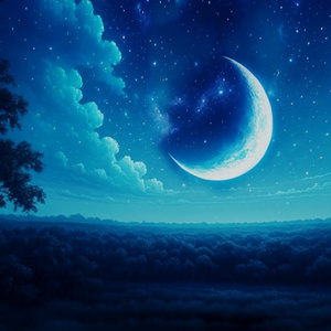 【3D環境・ワールド】ニュームーンNight　Skyboxマテリアル unityパッケージ