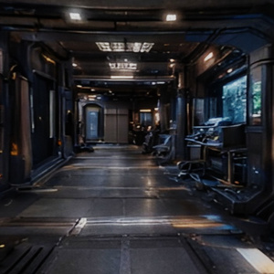 【HDRI、SKYBOX、天球 他】宇宙船の内部