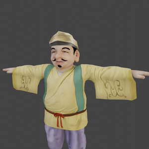【3Dキャラクター】七福神　恵比寿さん