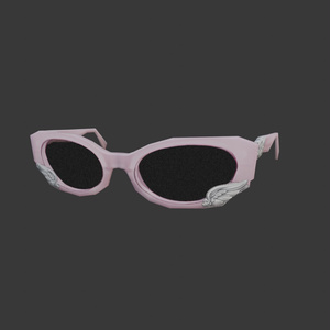 【3D装飾品】エンジェルグラス(ローポリ)