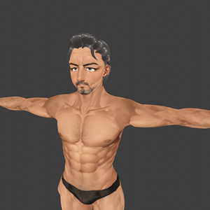 【3Dキャラクター】ダンディーマッチョさん