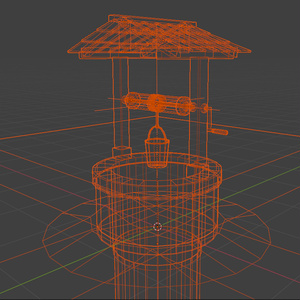 【3Dモデル】井戸｜ローポリ・地面付き｜Blender / FBX / Unity / VRChat 缩略图 9