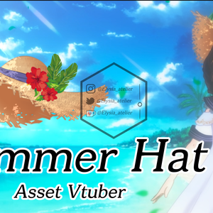 Straw hat for summer - Vtuber asset