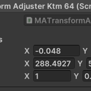 【無料】Transform Adjuster for Modular Avatar