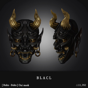 3Dモデル『Oni mask』VRChat想定 缩略图 4