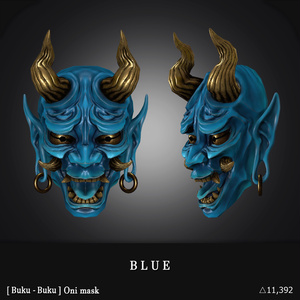 3Dモデル『Oni mask』VRChat想定 缩略图 3