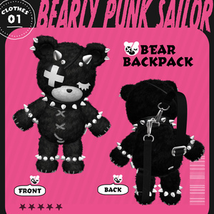 3Dモデル『Bearly Punk Sailor/ベアリーパンクセーラー』VRChat想定 缩略图 3