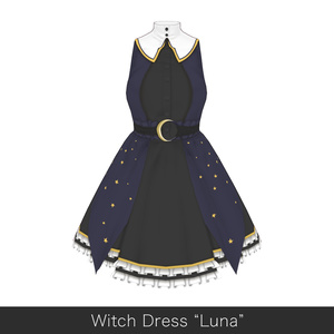 [VRoid] MAGICAL WITCH DRESS "LUNA" / マジカルウィッチドレス・ルーナ