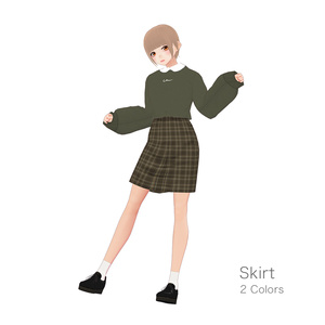 [VRoid] ROUND COLLAR SWEATSHIRT / 丸襟スウェット