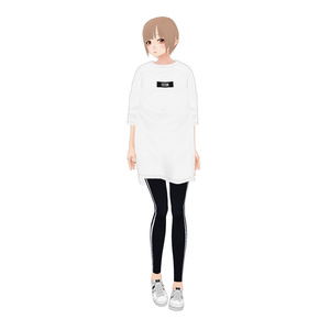 [VRoid] LONG T-SHIRT / ロング丈Tシャツ