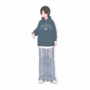 [VRoid] LAYERD HOODIE / レイヤードパーカー