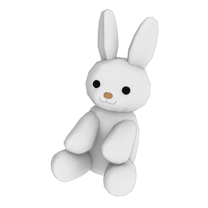 【3Dモデル】うさぎのぬいぐるみ