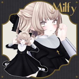 【6アバター対応】不機嫌キャットボブ【VRC想定】 缩略图 6