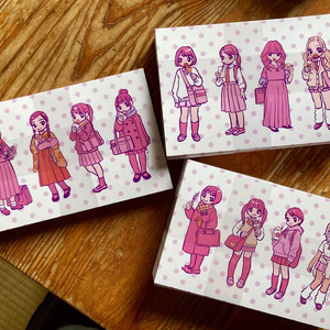 買い食いガールズポストカードセット