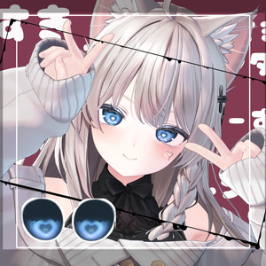 【無料7avatar対応】光の当たり方でハイライトが現れる！らぶりーばれんたいんあい＿eyeTexture 缩略图 3