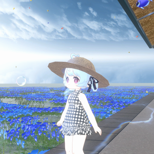 【MA対応】夏色ストローハット【3D装飾品】
