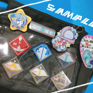 Rella 個展 ホロ加工缶バッジG 20個　初音ミク