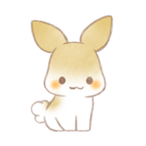 うさぎさん（茶）。