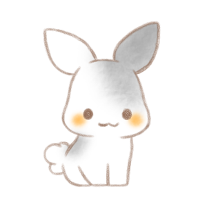 うさぎさん（グレー）。