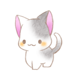 黒柄猫さん。