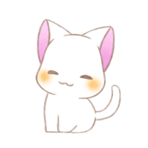 にっこり白猫さん。