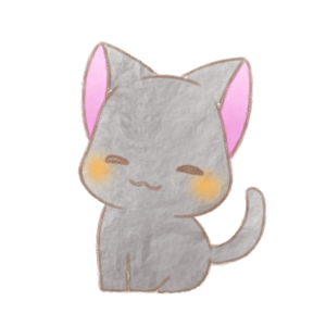 にっこり黒猫さん。