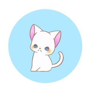 お澄まし白猫さん。