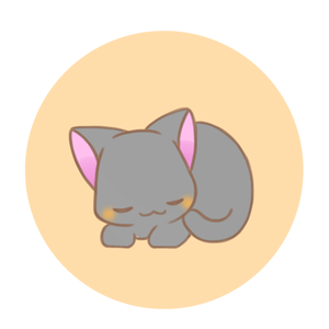 リラックス黒猫さん。