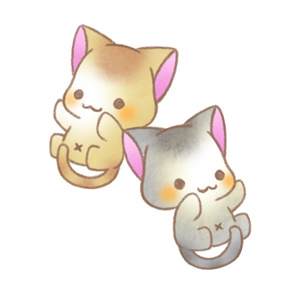 コロンとにゃんこ。